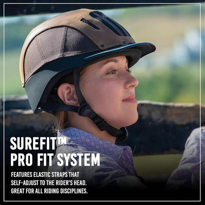 Troxel Sierra Rugged Horse Riding Helmet, Low-Profile, Self-Adjustable Design, Safety Horseback
