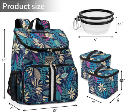 BAGLHER丨Dog Travel Bag, Airline Approved Pet Supplies Backpack, Dog Travel Backpack with 2 Silicone