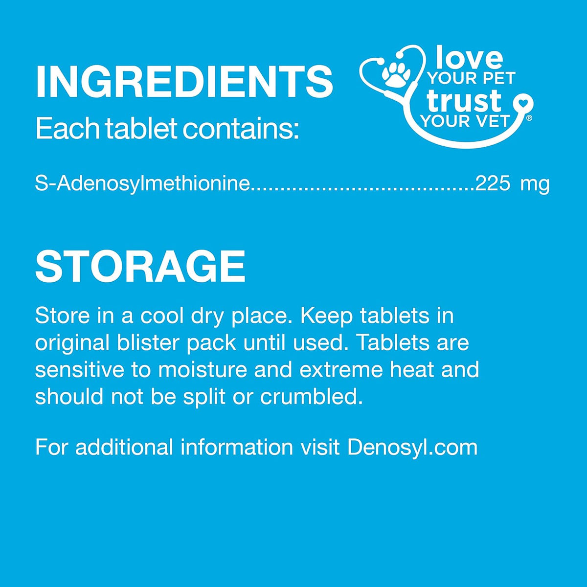Nutramax Denosyl Liver and Brain Health Supplement for Medium Dogs - With S-Adenosylmethionine