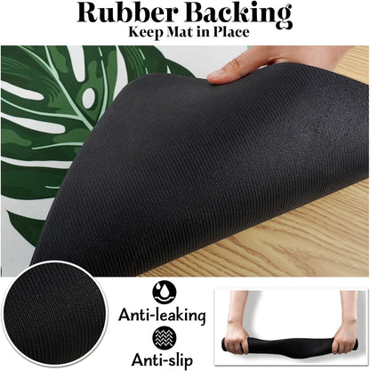Dog Food Mat for Floors - Absorbent Bowl Mat for Food and Water Dispenser, Quick Dry Pet Supplies