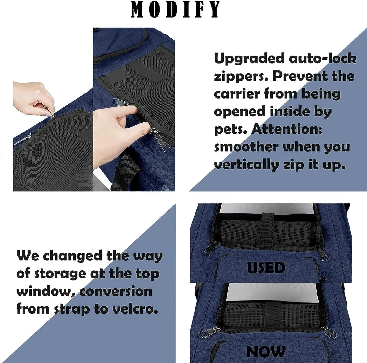 Medium Cat Carrier Large Cat 15 lbs+ Soft Pet Carrier Small Puppy/Ventilated 2 Kittens Car Travel