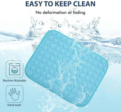 MICROCOSMOS Summer Cooling Mat & Sleeping Pad- Water Absorption Top, Materials Safe, Easy Carry, EZ