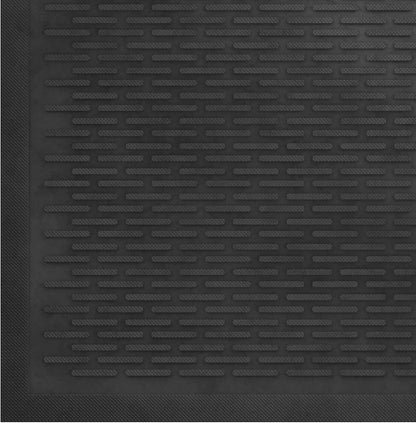 Indoor/Outdoor Hose-Wash Lines Design Non-Slip Rubber 18" x 30" Modern Entryway Mat for Entryway