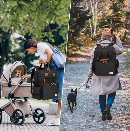 Modoker Dog Travel Bag, Airline Approved Backpack for Pet Accessories Organizer, Tote Weekend Bag