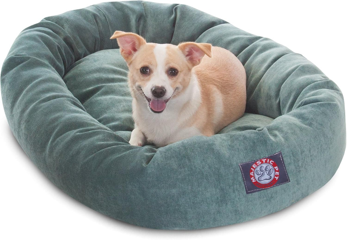 Majestic Pet Villa 32 Inch Shredded Memory Foam Dog Bed for Medium Sized Dogs 32x23x7