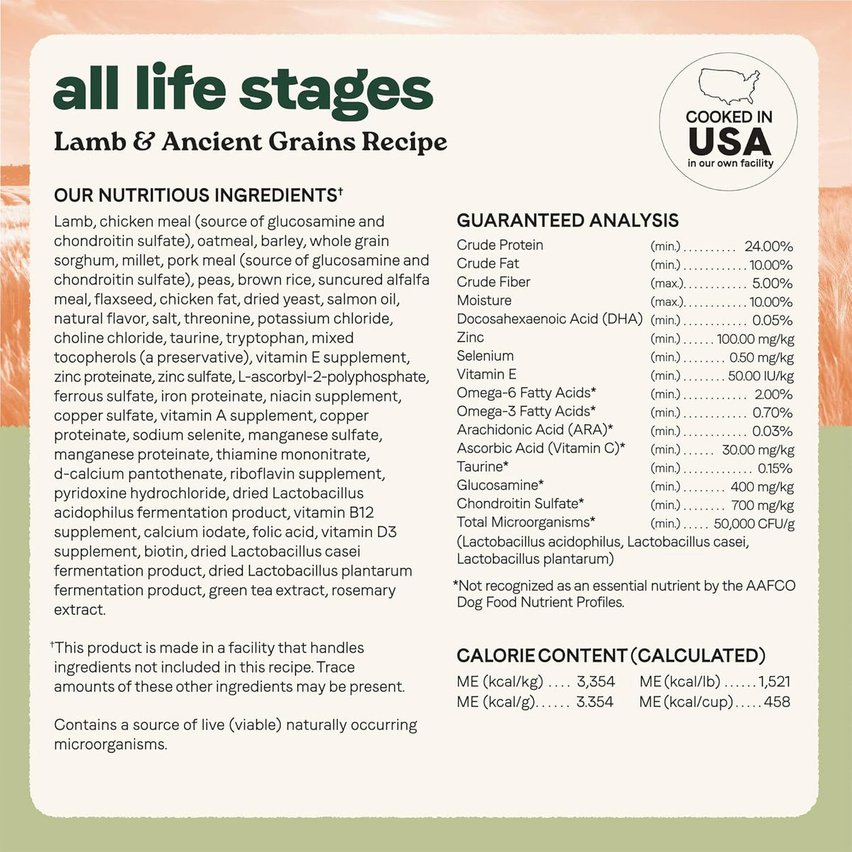 Canidae All Life Stages Real Lamb & Ancient Grains Recipe – High Protein Premium Dry Dog Food for