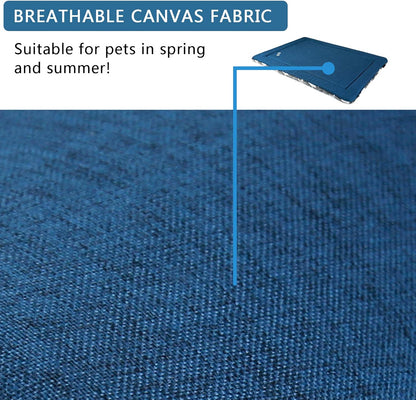 KROSER Fancy Crate Pad Bed Mat Reversible (Cool & Warm), Machine Washable, for Small to XXX-Large