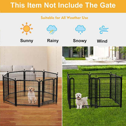 Garden Fence 36 Inch 14 Panels Without Gate, Inside and Outside, Total 31 Ft(l) Garden Fence for