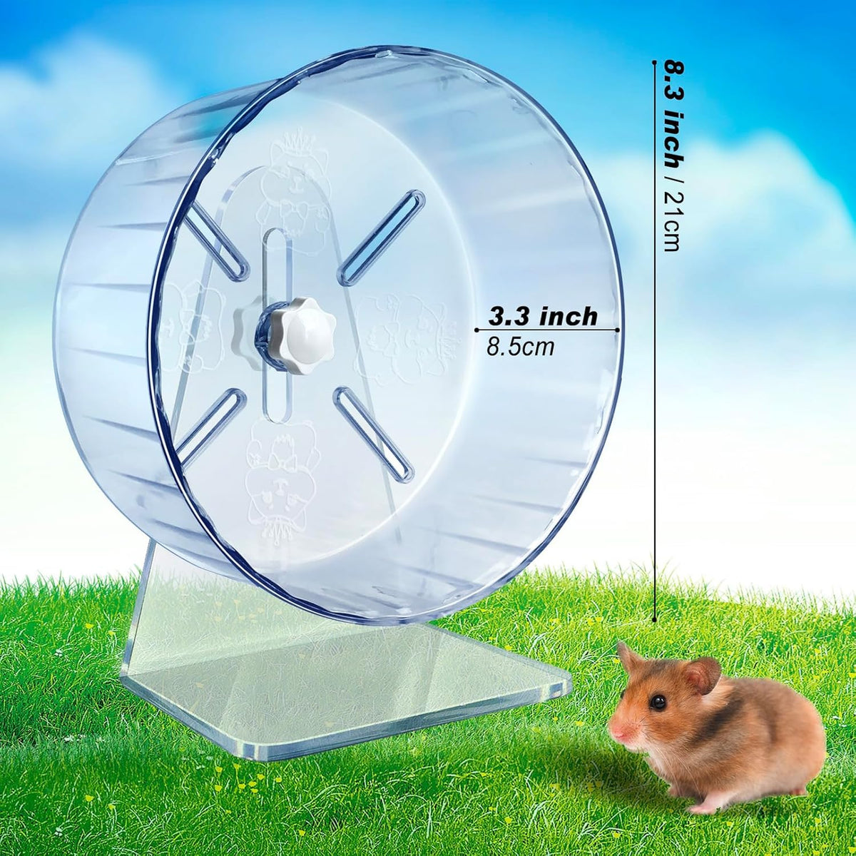 Silent Hamster Wheel, Super-Silent Hamster Exercise Wheels Accessories, Quiet Running Wheels