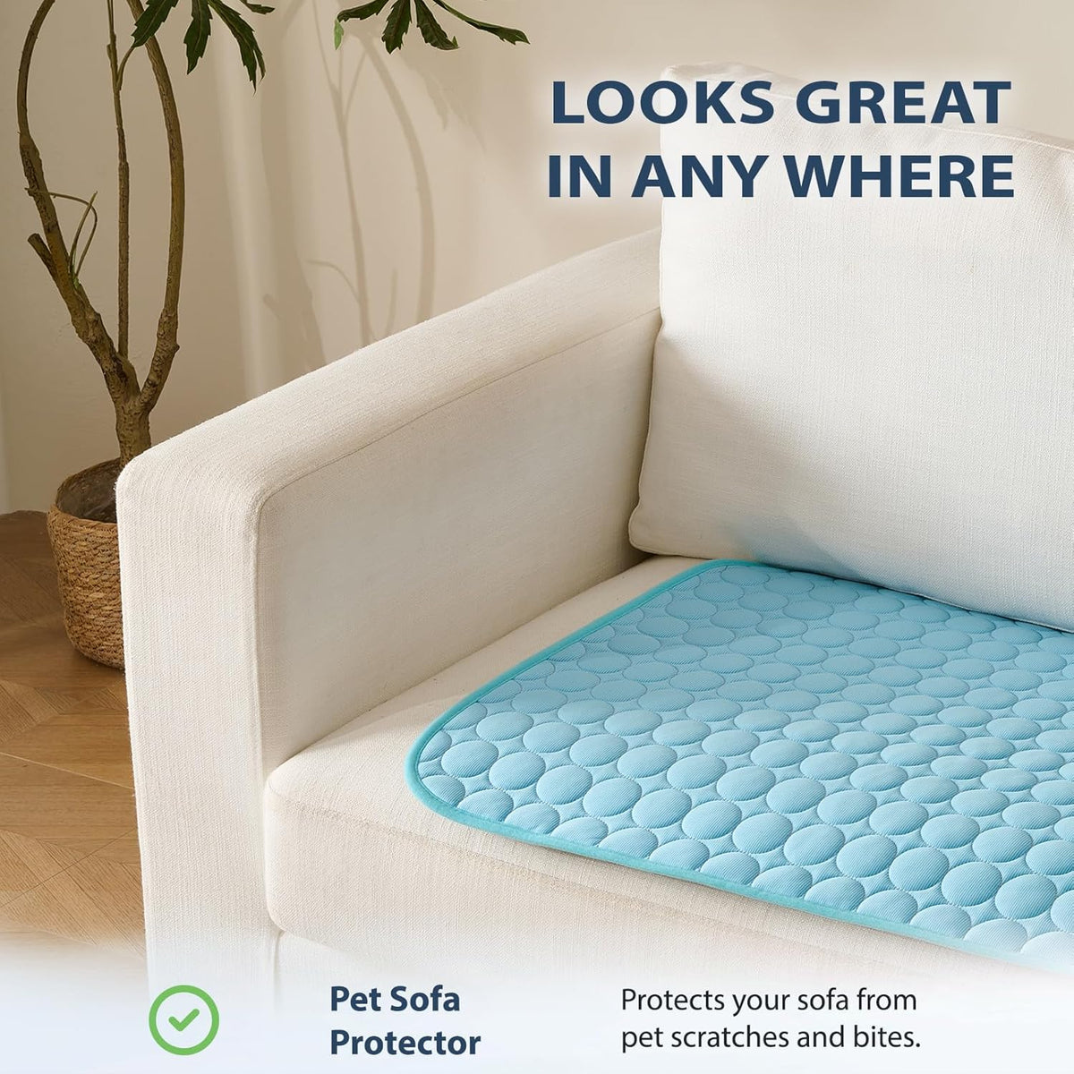 MICROCOSMOS Summer Cooling Mat & Sleeping Pad- Water Absorption Top, Materials Safe, Easy Carry, EZ