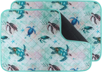 IEUUMLER Washable Pee Pads for Dogs, 2 Pack Reusable Waterproof Puppy Pads, Non-Slip Super