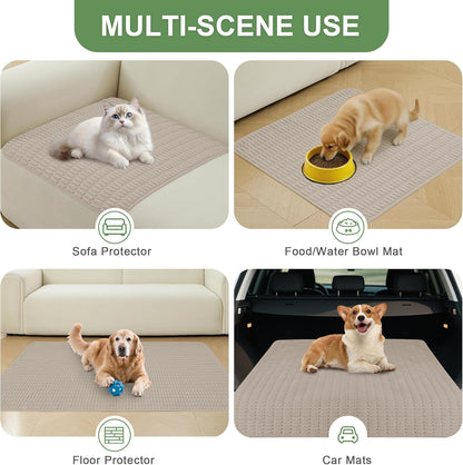 Washable Pee Pads for Dogs, 2 Pack Reusable Puppy Pads Dog Pads, Non-Slip Dog Pee Pads, Leakproof
