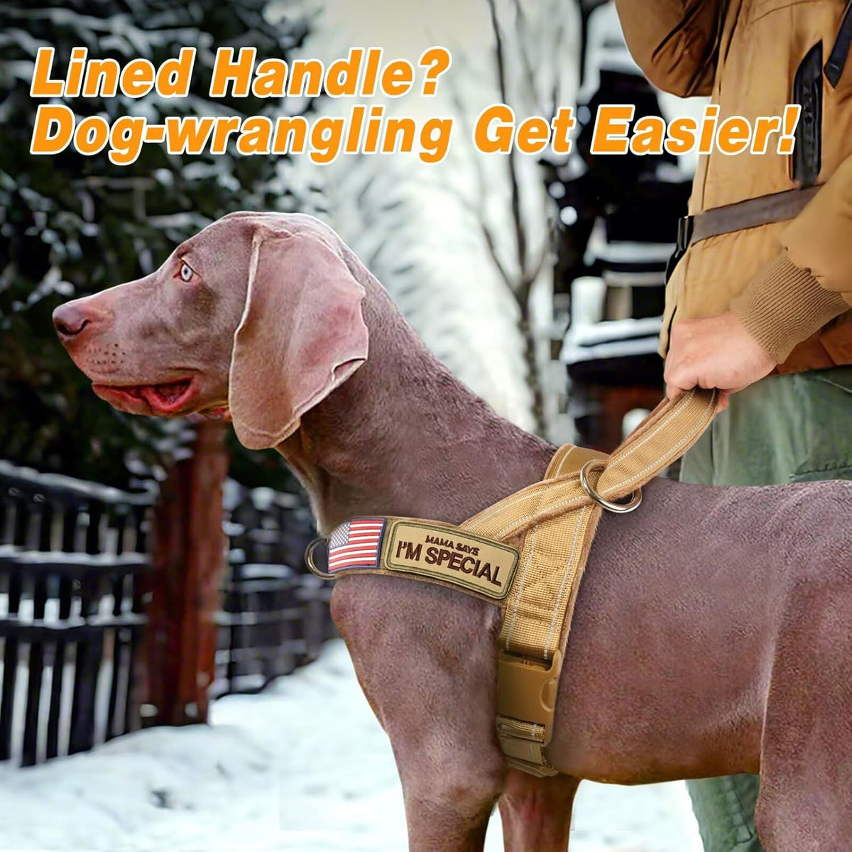 Forestpaw No Pull Dog Harness - Soft Flannel Padded Tactical Dog Vest Harness with Quick Release