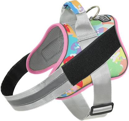 Bolux Dog Harness, No-Pull Reflective Dog Vest, Breathable Adjustable Pet Harness with Handle for