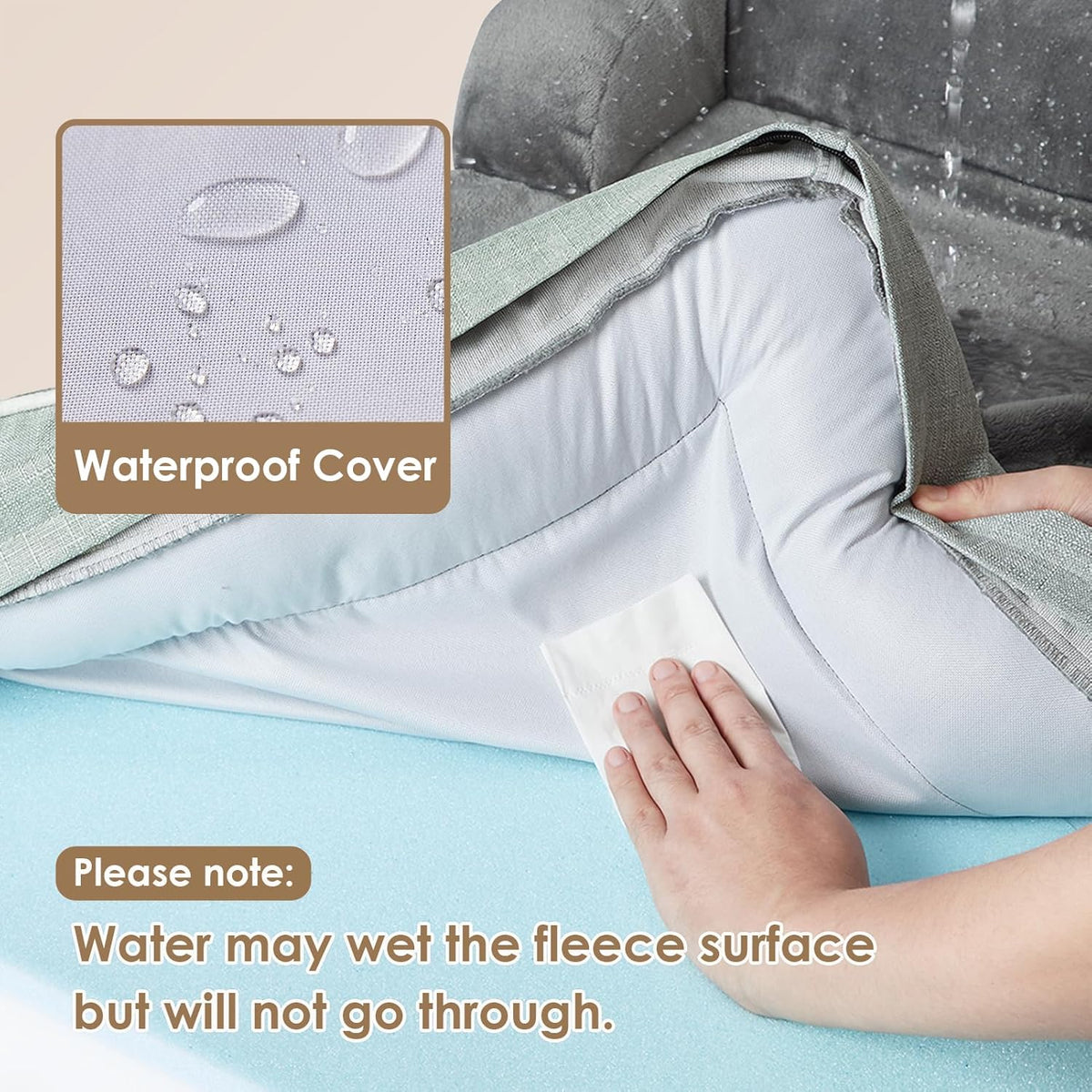 EHEYCIGA Orthopedic Dog Bed for Small Dogs, Waterproof Memory Foam Small Dog Beds with Sides