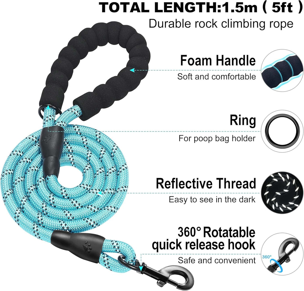 haapaw Dog Harness with Leash Set, No Pull Adjustable Reflective Step-in Puppy Harness with