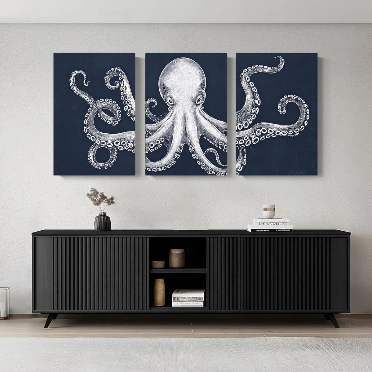 Octopus Wall Decor, Octopus Canvas Wall Art, Ocean Wall Decor,Sea Animal Canvas to Paint for
