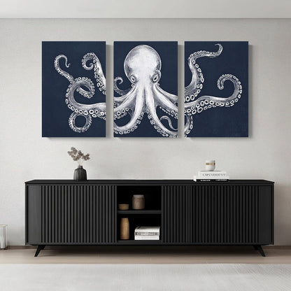 Octopus Wall Decor, Octopus Canvas Wall Art, Ocean Wall Decor,Sea Animal Canvas to Paint for