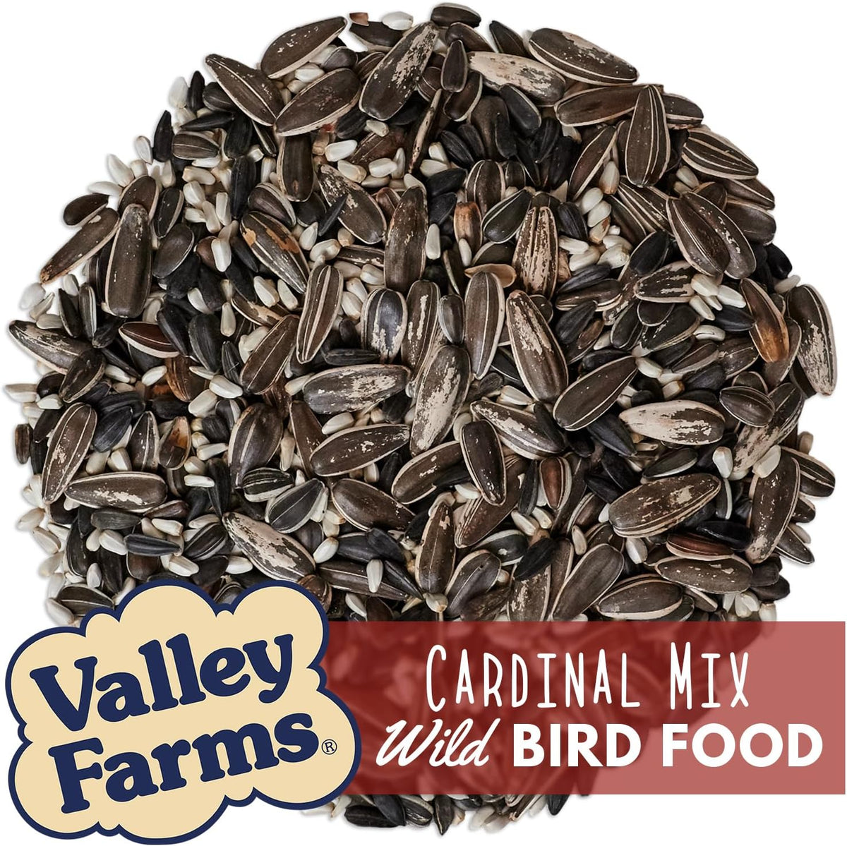 Valley Farms Cardinal Mix 3 LB 2-Pack (6 LB Total) Wild Bird Food for Outside Feeders, Cardinal