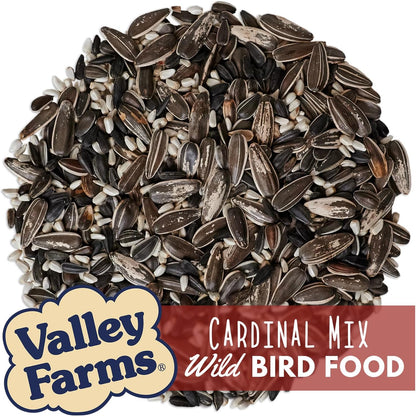 Valley Farms Cardinal Mix 3 LB 2-Pack (6 LB Total) Wild Bird Food for Outside Feeders, Cardinal