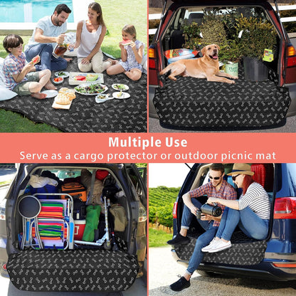 F-color SUV Cargo Liner for Dogs, Water Resistant Pet Cargo Cover Dog Seat Cover Mat for SUVs