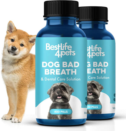 Dog Dental Care & Bad Breath Remedy, Natural Dog Oral Care for Healthy Teeth, Mouth & Gums, Daily