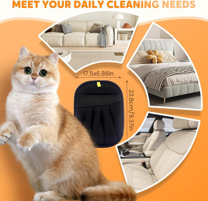 Pet Hair Removal Glove for Cats & Dogs, Reusable Pet Hair Remover Electrostatic Gloves for Couch