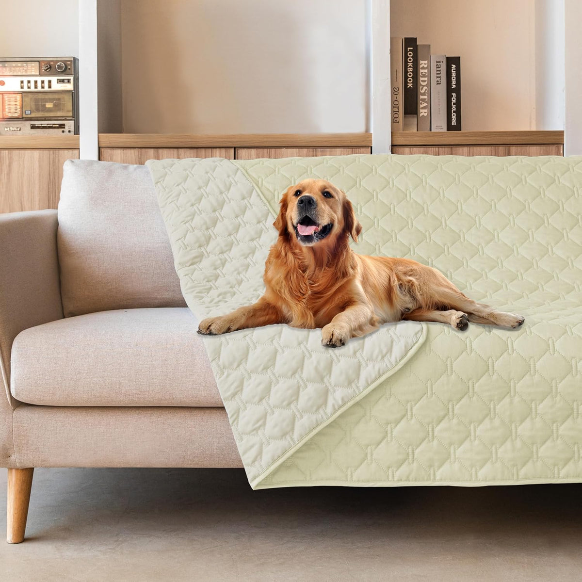 gogobunny 100% Double-Sided Waterproof Dog Bed Cover Pet Blanket Sofa Couch Furniture Protector for