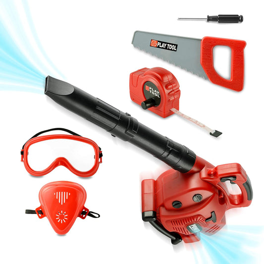 Toy Choi's Kids Leaf Blower - Toy Leaf Blower That Really Works with Tool Set, Pretend Play Series