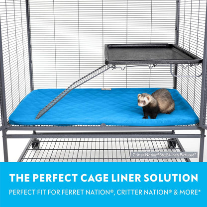 Paw Inspired Fitted Fleece Liner for Ferret Nation, Critter Nation Cage for Ferrets, Rats