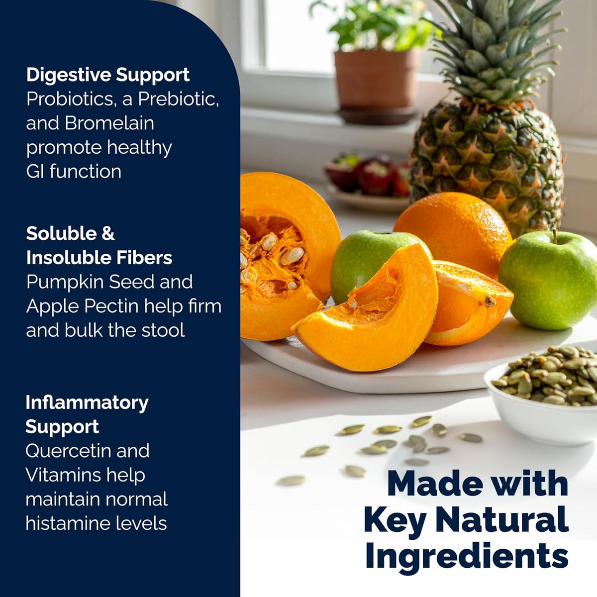Glandex Dog Fiber Supplement Powder for Anal Glands with Pumpkin, Digestive Enzymes & Probiotics