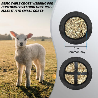 3 PCS Goat Hay Feeder,Hay Bags for Horses,Goats,Donkeys with Reinforced Oxford Fabric and High