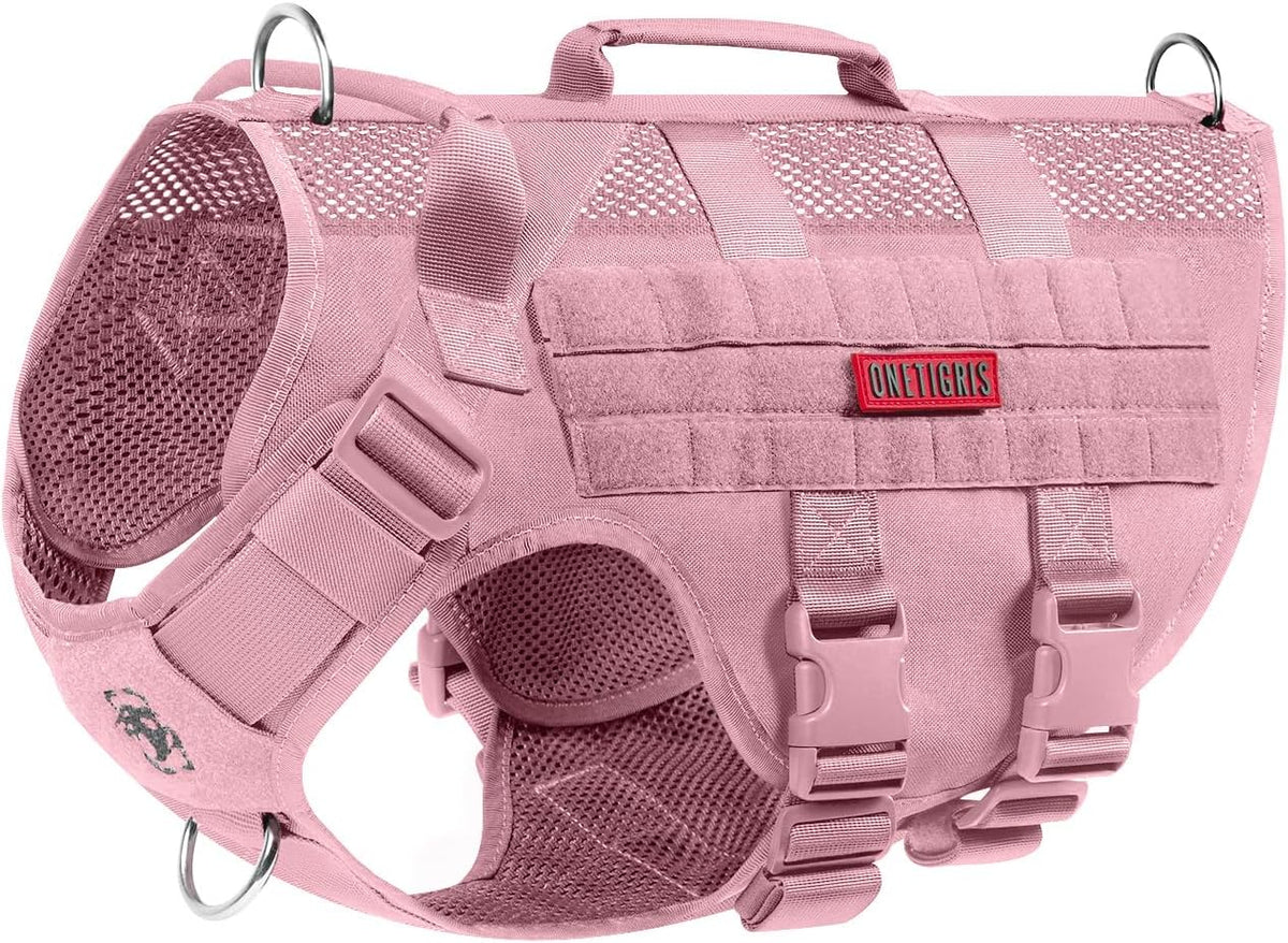 OneTigris Tactical Dog Harness for Small Dogs, No Pull Small Dog Vest Harness with Handles