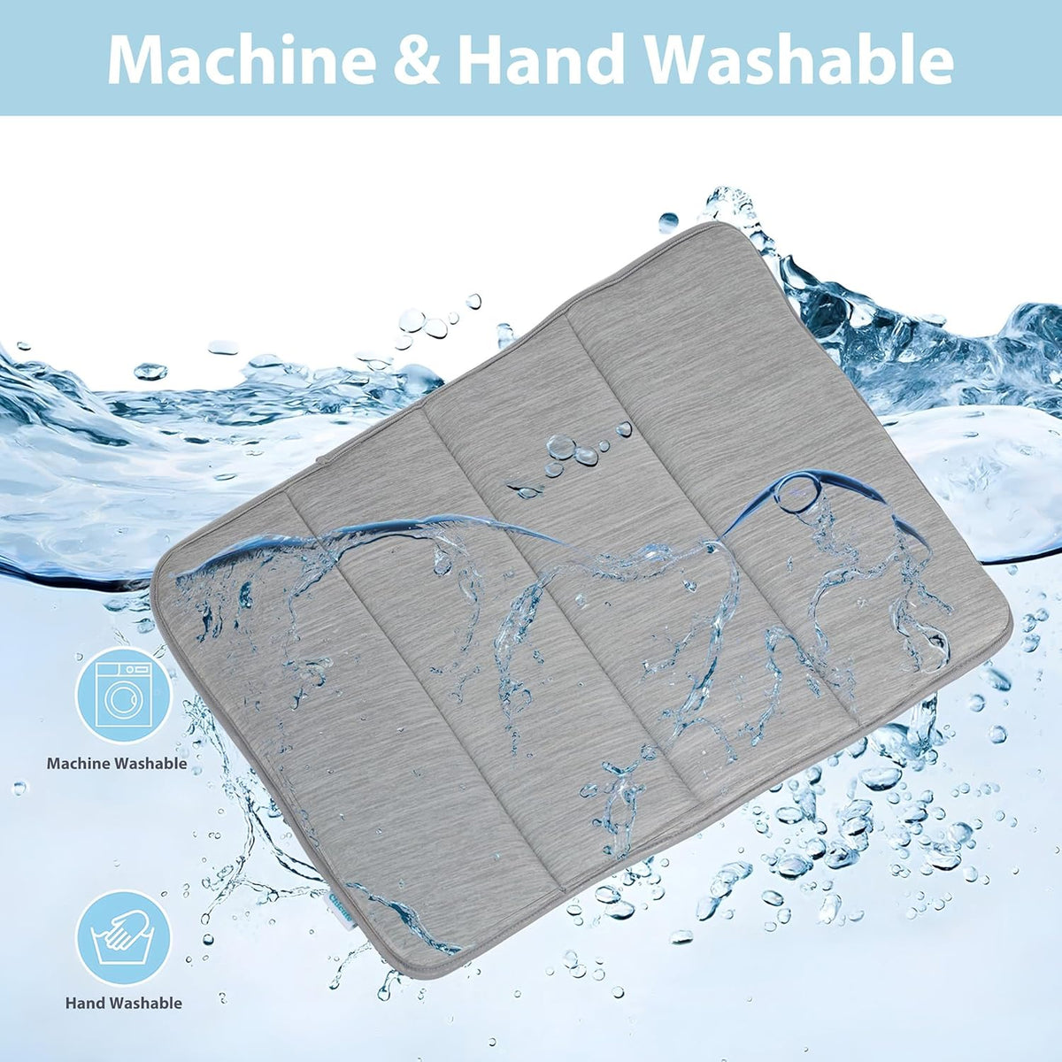 Dog Cooling Mat for Medium Dogs - 30x20 Orthopedic Memory Foam Pet Pad for Summer, QMAX>0.5