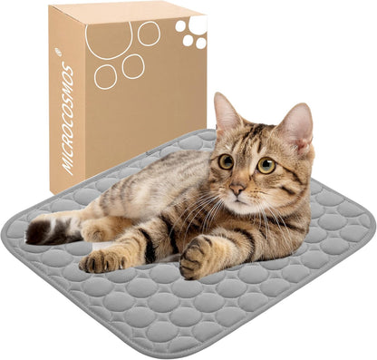 MICROCOSMOS Summer Cooling Mat & Sleeping Pad- Water Absorption Top, Materials Safe, Easy Carry, EZ