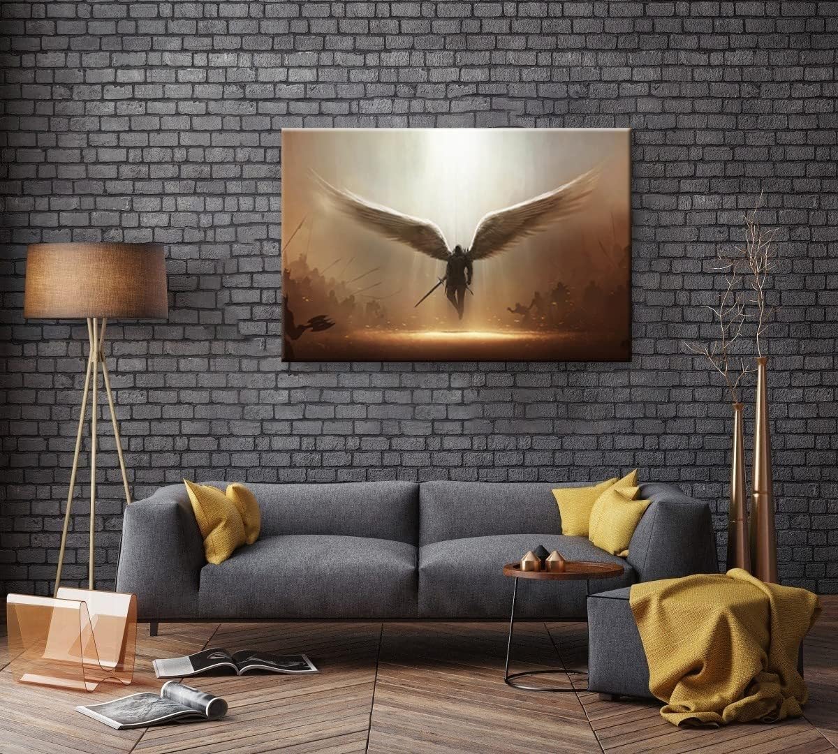 Fantasy Angel Stretched Canvas Wall Art for Living Room Bedroom Home Decoration,Abstract Anime