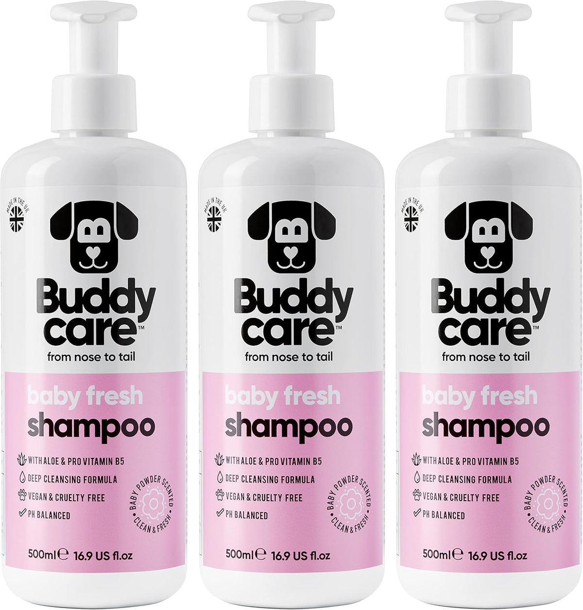 Baby Fresh Dog Shampoo by Buddycare | Deep Cleansing Shampoo for Dogs | Fresh Scented | with Aloe