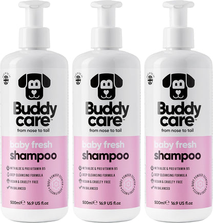 Baby Fresh Dog Shampoo by Buddycare | Deep Cleansing Shampoo for Dogs | Fresh Scented | with Aloe