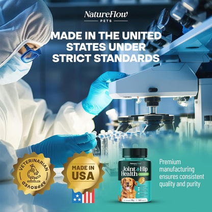 Joint Supplement for Dogs, Power of Nature Made in USA, Unique Formula: Green-Lipped Mussel