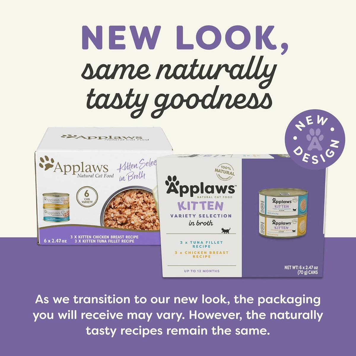 Applaws Natural Wet Kitten Food in Broth, Limited Ingredient, No Additives, Kitten Food Variety