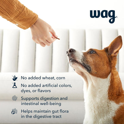 Amazon Brand - Wag Probiotic Supplement Daily Chews for Dogs, Supports Digestion and Gut Health
