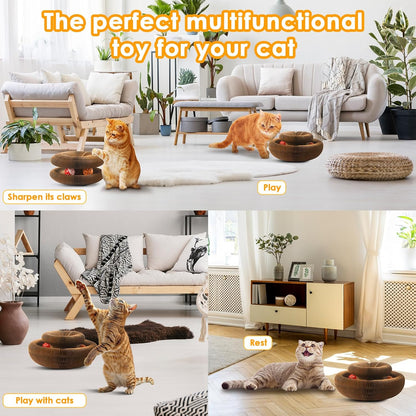 2 Pack Magic Organ Cat Toy Foldable Magic Organ Cat Scratching Board Reversible Infinity Style