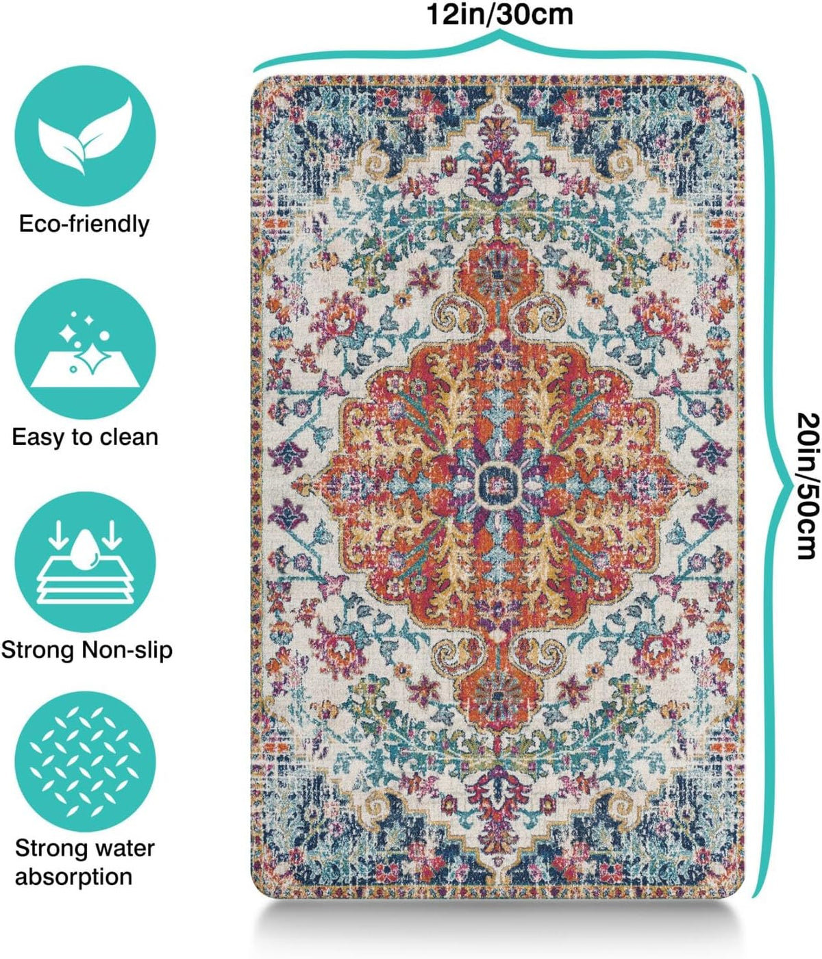 Pet Feeding Mat for Floors Waterproof Dog Mat for Food and Water Absorbent Quick Dry Non Slip mat