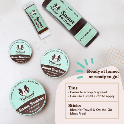 Natural Dog Company Snout Soother, Dog Nose Balm, Wax & Cream for Dry, Cracked Noses, Heals &