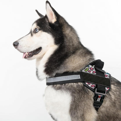 Dogline Dog Harness, Reflective No-Pull Adjustable Vest with Handle for Walking, Training