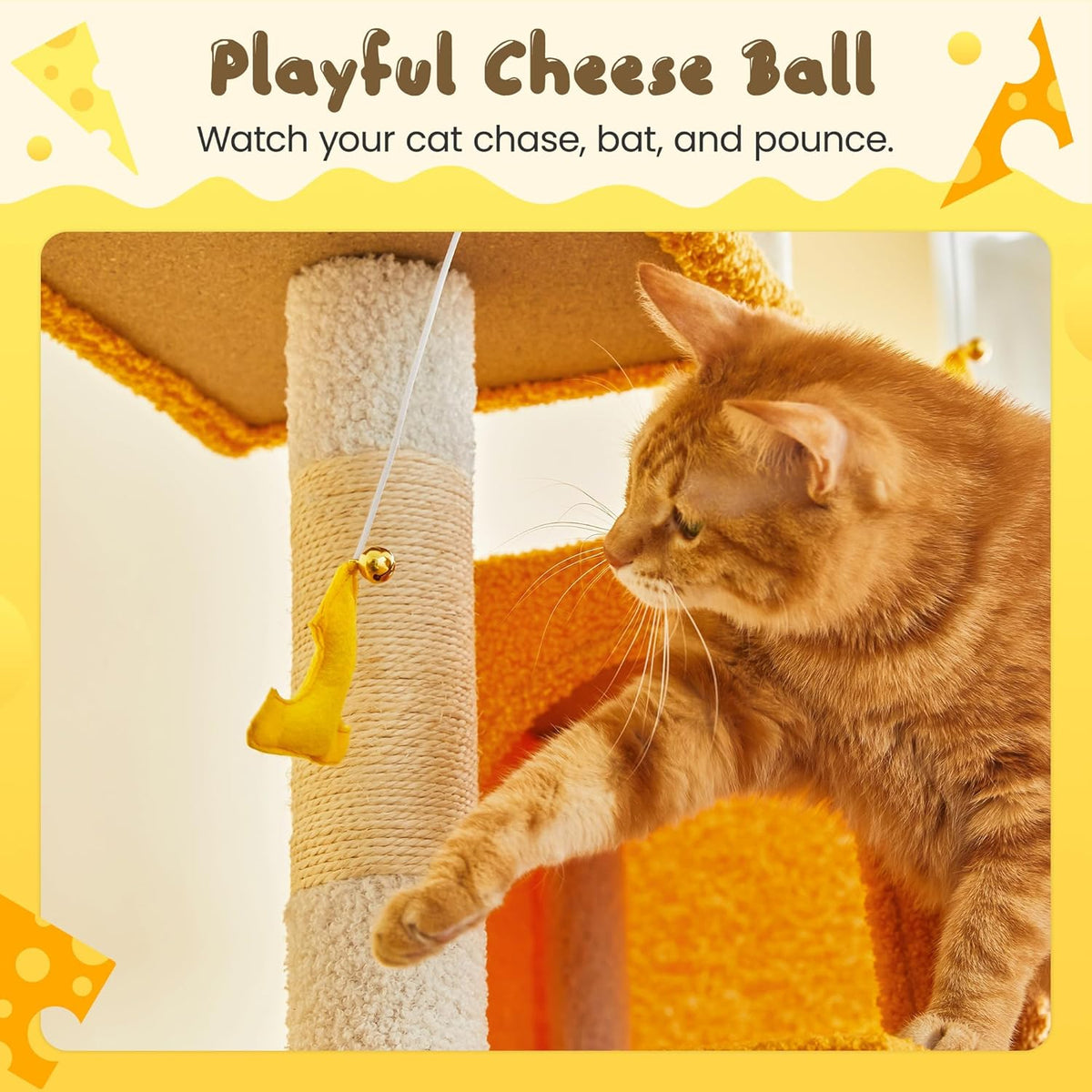 MWPO Cat Tree, 63.8-Inch Cat Tower for Indoor Cats, Multi-Level Cat Condo with 5 Scratching Posts