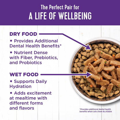 Wellness Complete Health Sliced Adult Wet Cat Food, Natural, Protein-Rich, Grain Free, 3 Ounce, 24