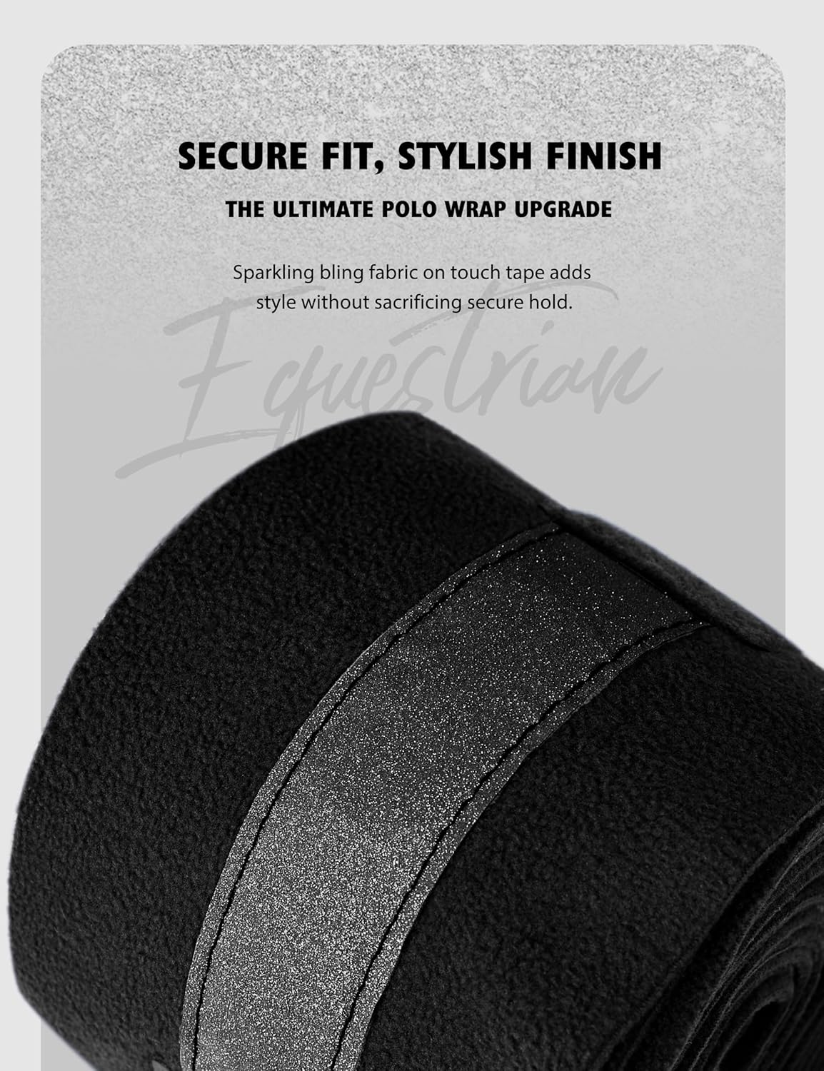 Harrison Howard Horse Polo Wraps Upgrade with Bling Leg Wraps for Horses 4-Pack Fleece Leg Wraps