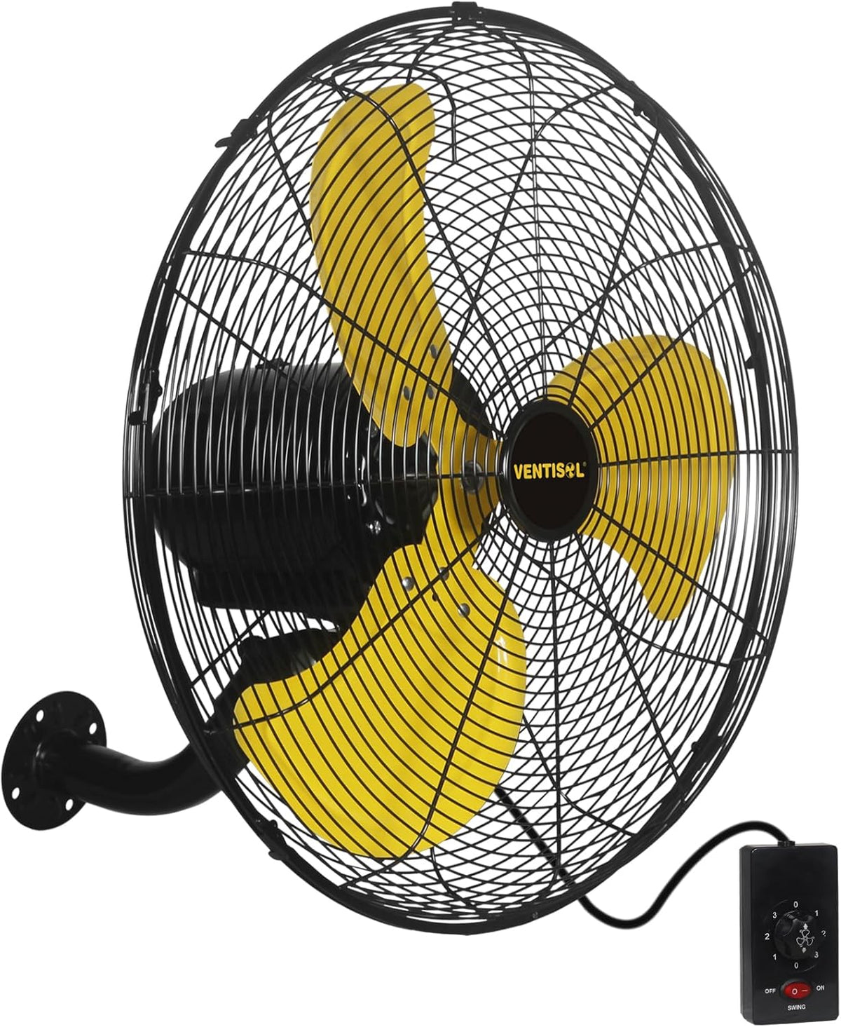 VENTISOL 20 Inch Wall Mount Fan Oscillating, High Velocity Industrial Wall Fan for Indoor