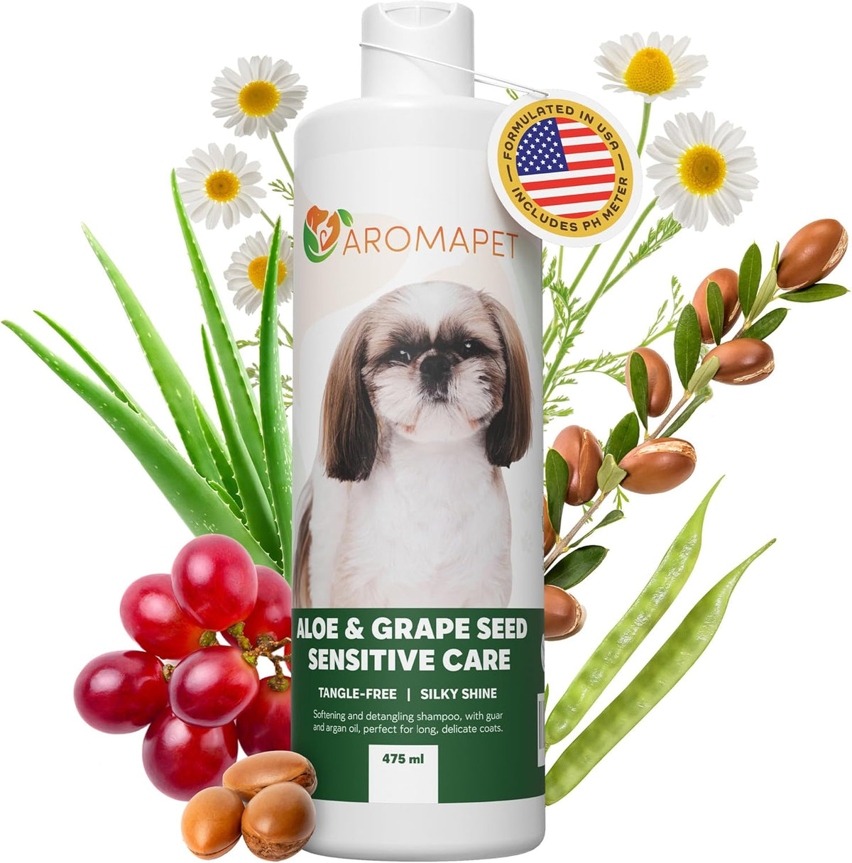Sensitive Care -Tangle-Free-Silky Shine Softening and detangling Shampoo, Delicate Coat Clean &